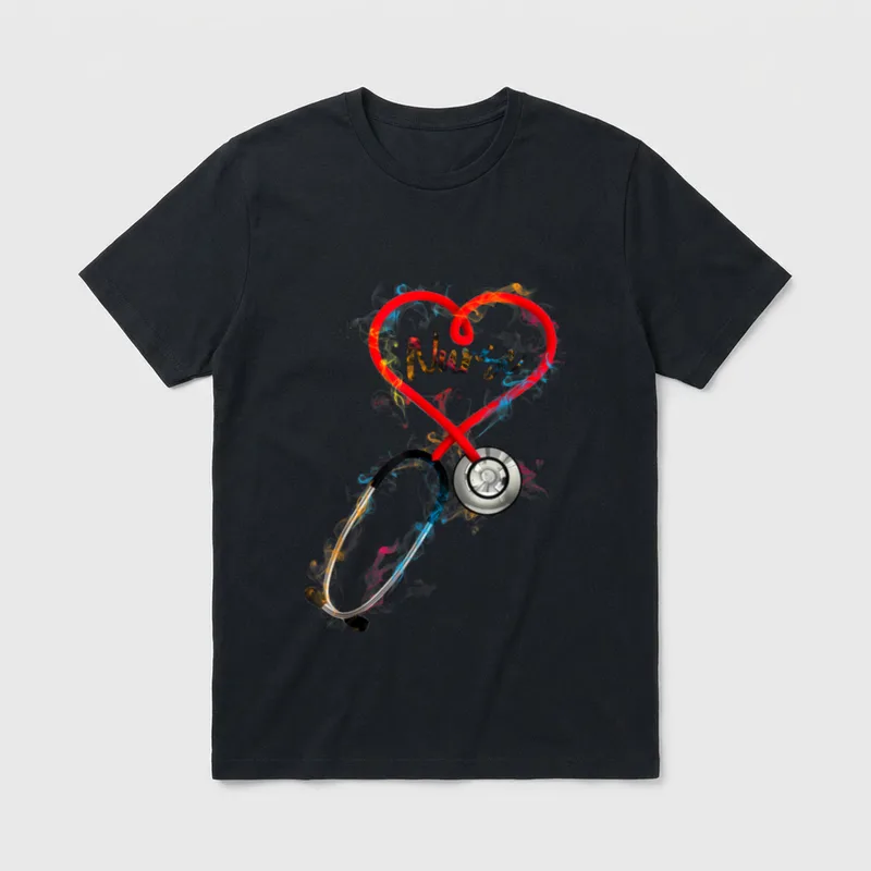 Watercol Nurse Life Nursing Week 2025 T-Shirt – Classic T-Shirt in Black