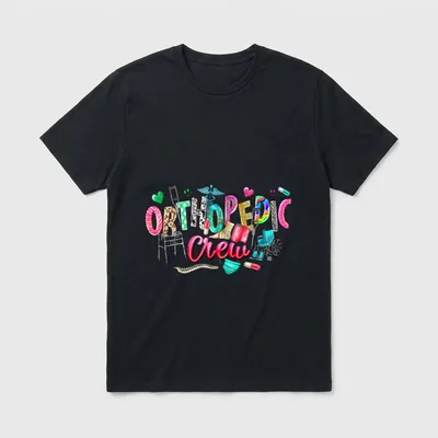 Orthopedic Crew Surgeon Ortho Nurse RN T-Shirt – Classic T-Shirt in Black