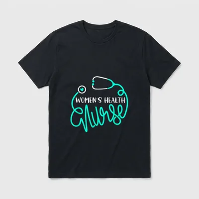 Health Nurse Cute OB-GYN Nursing Department T-Shirt – Classic T-Shirt in Black