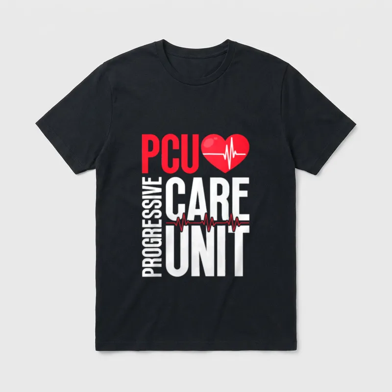 PCU Progressive Care Unit Nurse Nursing T-Shirt – Classic T-Shirt in Black