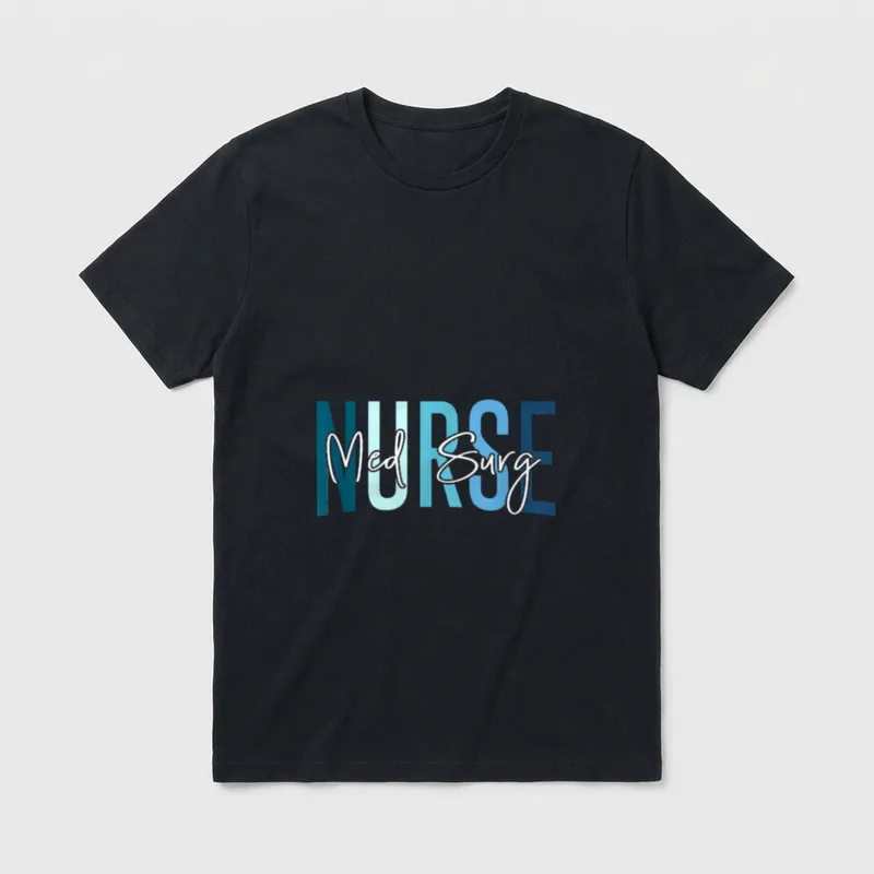 Med-Surg Nurse Medical Surgery Nursing Emergency T-Shirt – Classic T-Shirt in Black