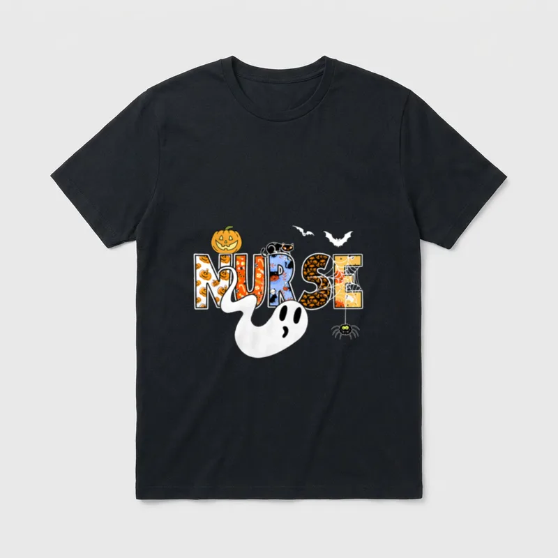 Fun Halloween NURSE Nursing School T-Shirt – Classic T-Shirt in Black