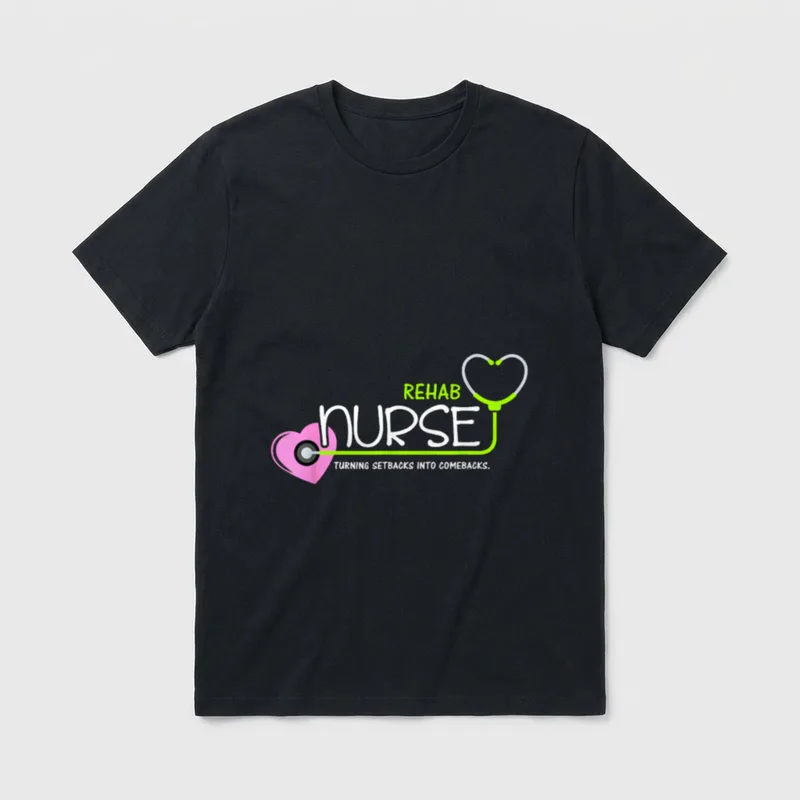 Setbacks Into Comebacks for Rehab Nurse T-Shirt – REHAB NURSE TURNING SETBACKS INTO COMEBACKS – Classic T-Shirt in Black