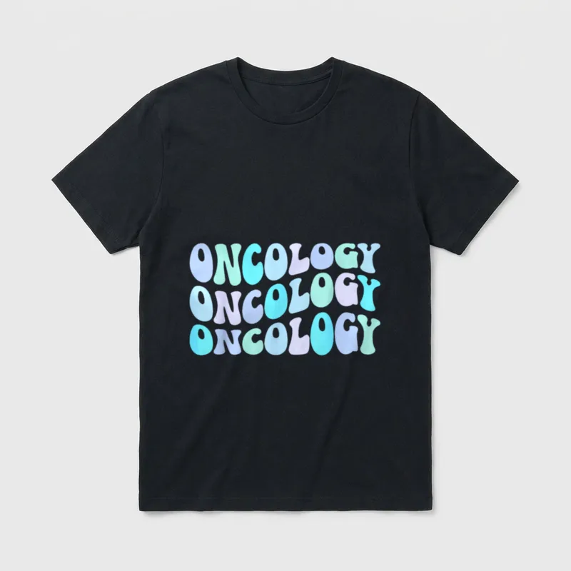 Oncology Groovy Nurse Appreciation Nursing T-Shirt – Classic T-Shirt in Black