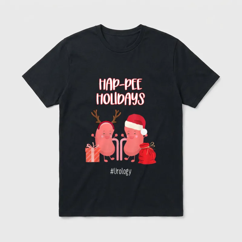 Hap-pee Urology Nurse Nephrology Urologist Nursing T-Shirt – Classic T-Shirt in Black