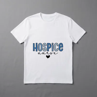 Hospice Nurse Print for Nursing Student T-Shirt – Classic T-Shirt in Black