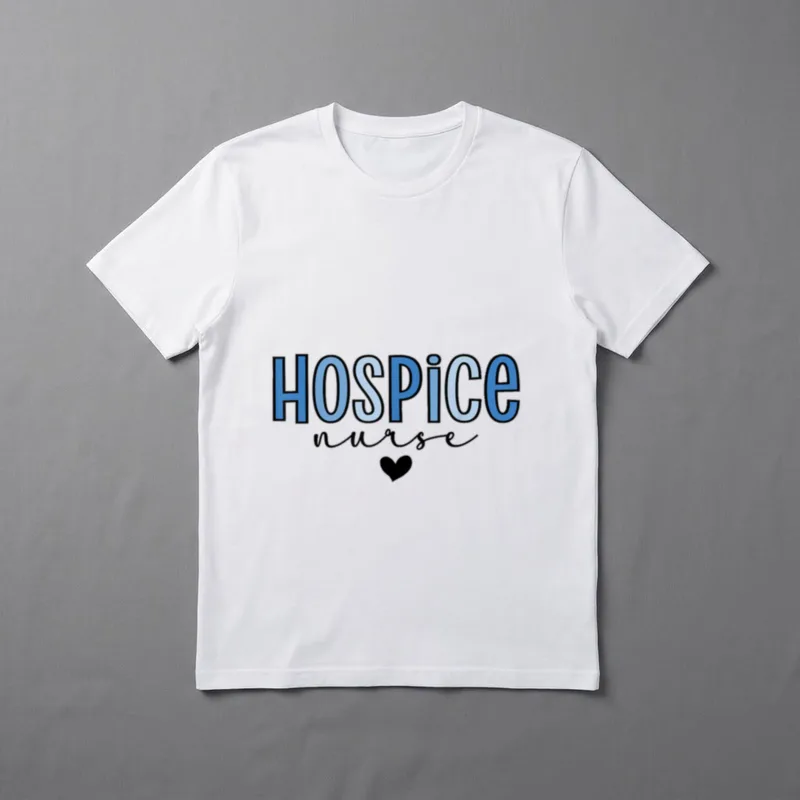 Hospice Nurse Print for Nursing Student T-Shirt – Classic T-Shirt in Black