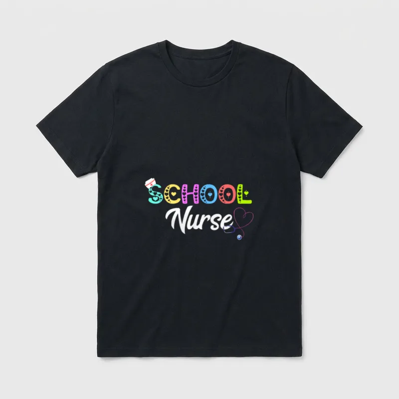 School Nurse Medical Back to Nursing T-Shirt – Classic T-Shirt in Black