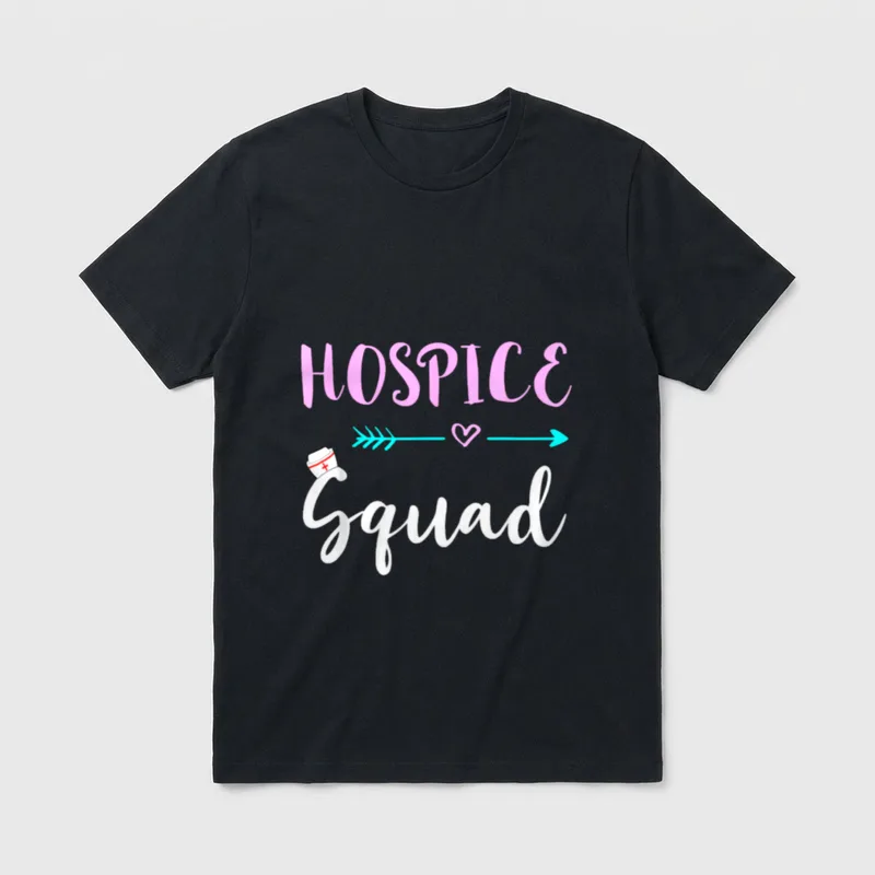 Hospice Squad Nurse Life Team Nursing T-Shirt – Classic T-Shirt in Black