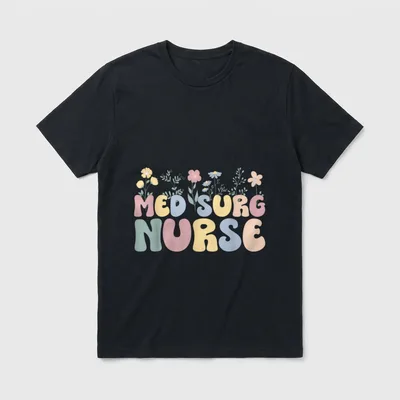 Groovy Med Surg Nurse Medical-Surgical Nursing T-Shirt – Classic T-Shirt in Black