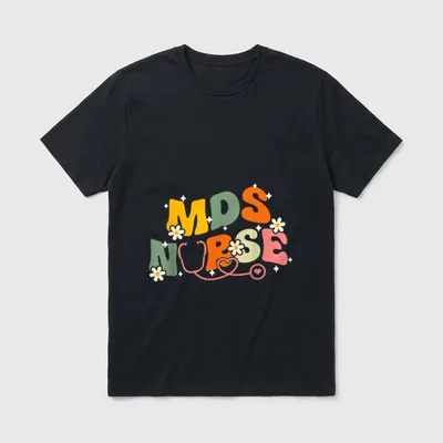 Nursing School Medical Groovy MDS Nurse T-Shirt – Classic T-Shirt in Black