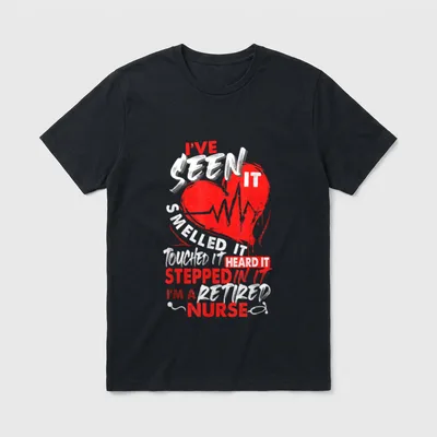 I Am a Retired Nurse Retirement T-Shirt – Classic T-Shirt in Black