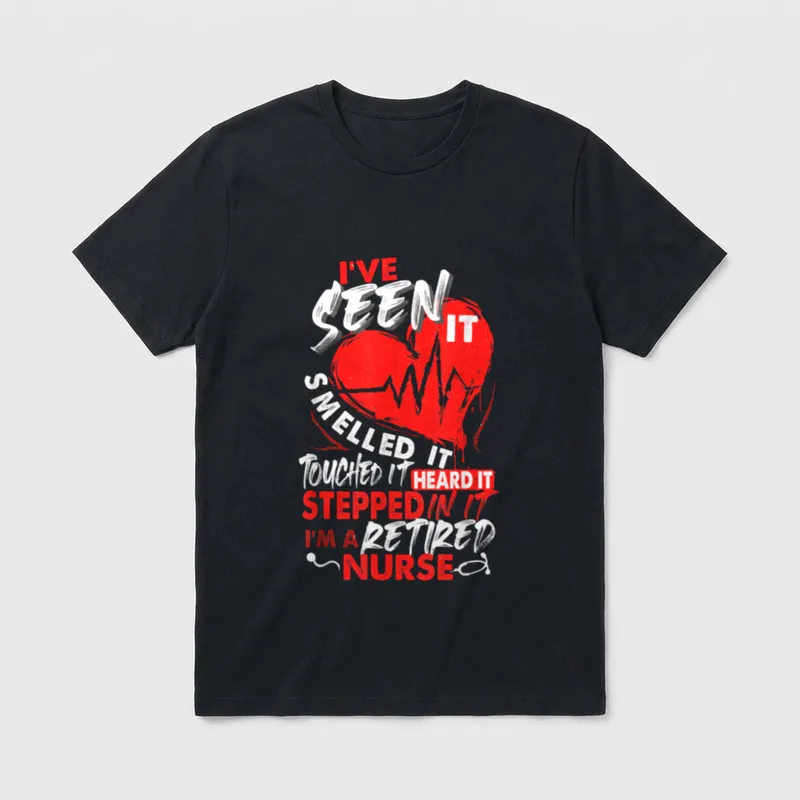 I Am a Retired Nurse Retirement T-Shirt – Classic T-Shirt in Black