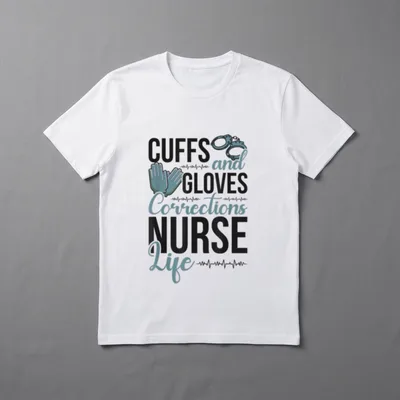 Funny Correctional Nurse Life Corrections Proud T-Shirt – Classic T-Shirt in Black