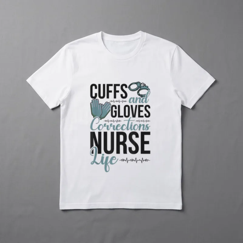 Funny Correctional Nurse Life Corrections Proud T-Shirt – Classic T-Shirt in Black