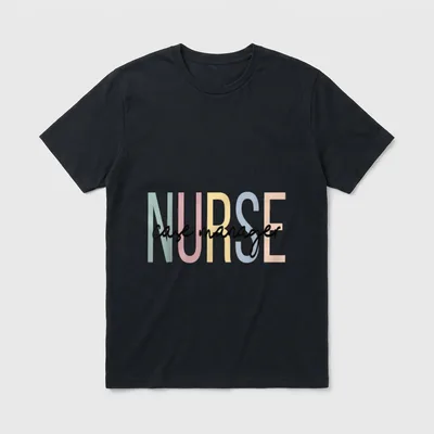 Nursing Case Management Boho Nurse Manager T-Shirt – Classic T-Shirt in Black