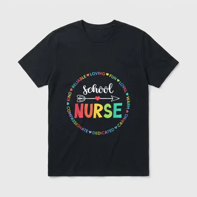 School Nurse Appreciation Lightweight T-Shirt – Classic T-Shirt in Black