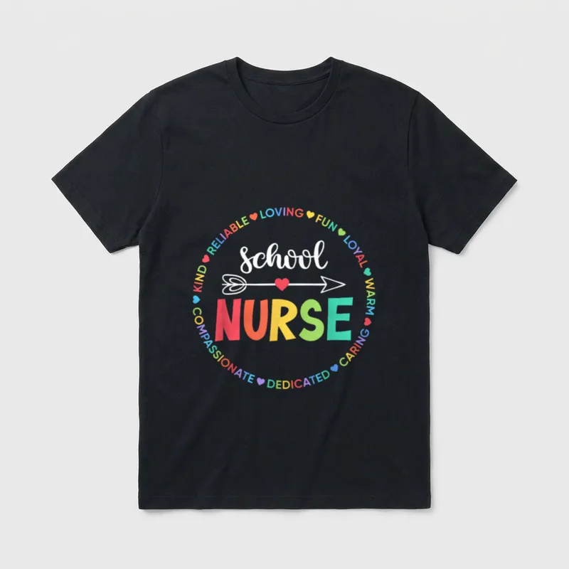 School Nurse Appreciation Lightweight T-Shirt – Classic T-Shirt in Black