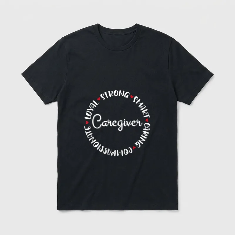 Caregiver Nurses Nursing Graduation Medical Love T-Shirt – Classic T-Shirt in Black