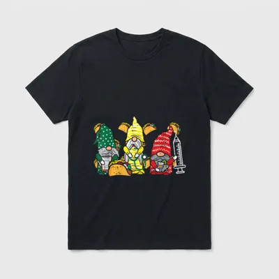 Mexican Gnomes Nurse Cinco De Mayo T-Shirt – Classic T-Shirt in Black