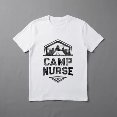 Camp Nurse Medical Staff Campground Crew T-Shirt – Classic T-Shirt in Black