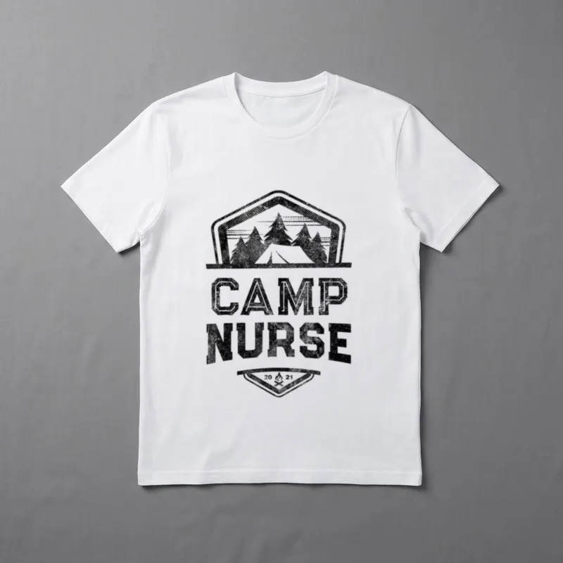 Camp Nurse Medical Staff Campground Crew T-Shirt – Classic T-Shirt in Black