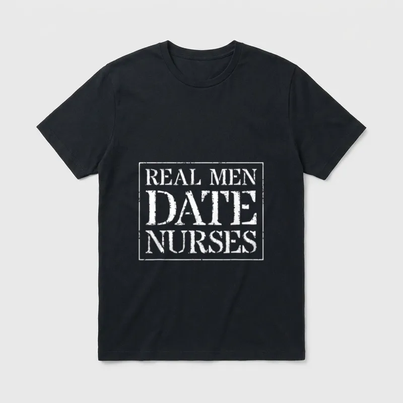 Nurse Boyfriend for Real Date Nurses T-Shirt – Classic T-Shirt in Black