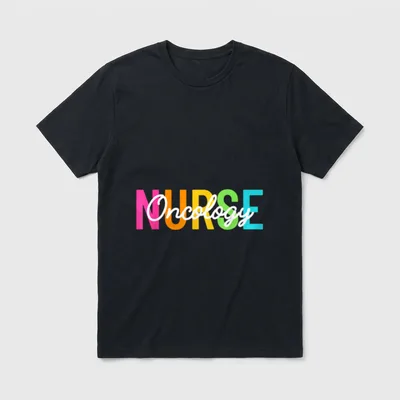 Oncology Nurse Cute Cancer RN Nursing T-Shirt – Classic T-Shirt in Black