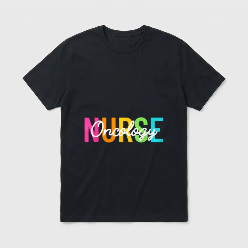 Oncology Nurse Cute Cancer RN Nursing T-Shirt – Classic T-Shirt in Black