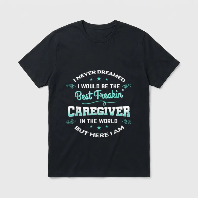 Caregiver Caregiving Nurse Assitance Carer T-Shirt – Classic T-Shirt in Black