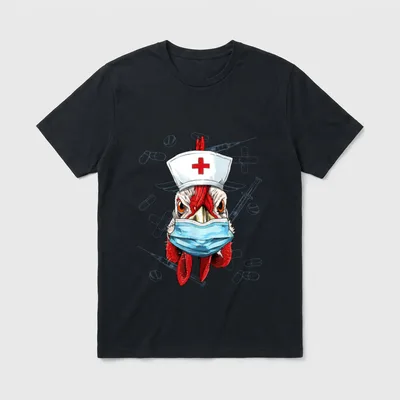 Chicken Nurse Practitioner RN Nursing School T-Shirt – Classic T-Shirt in Black
