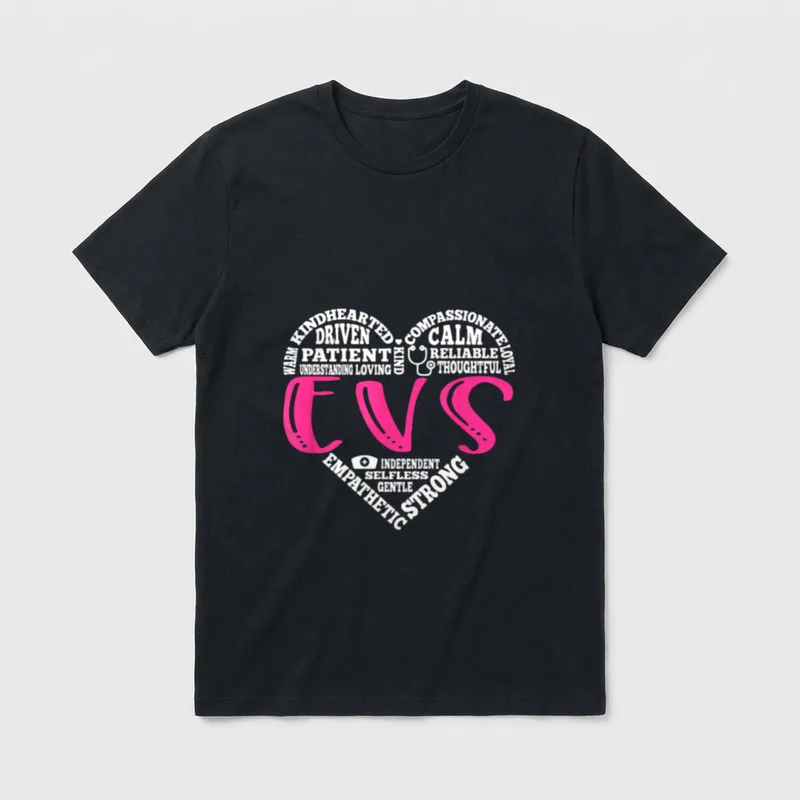 EVS Nurse Love Nursing Students CNA T-Shirt – Classic T-Shirt in Black