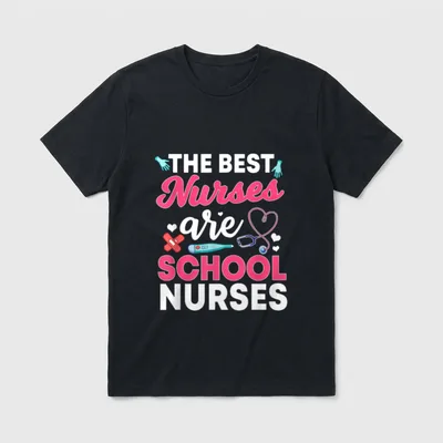 School Nurse Student Healthcare Nursing Health T-Shirt – Classic T-Shirt in Black