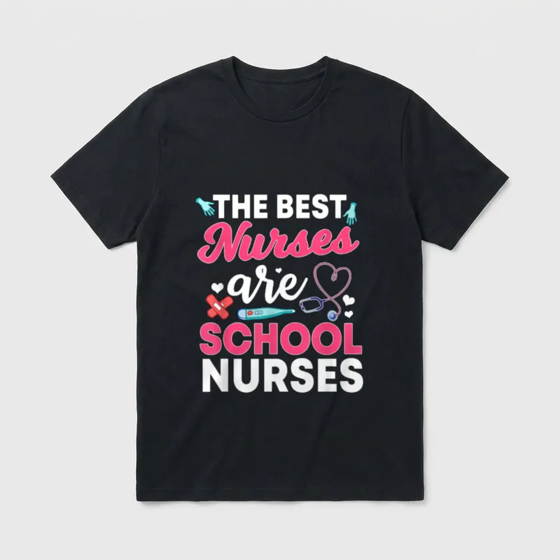 School Nurse Student Healthcare Nursing Health T-Shirt – Classic T-Shirt in Black