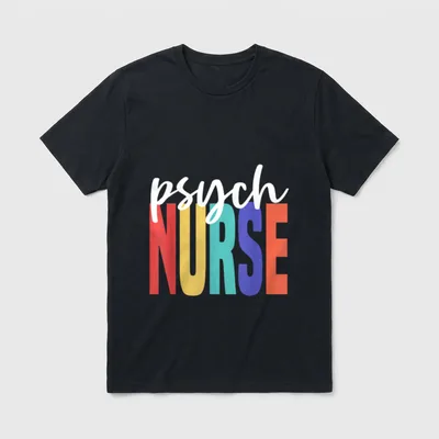 Psych Nurse Psychiatric Nursing Department Mental T-Shirt – Classic T-Shirt in Black