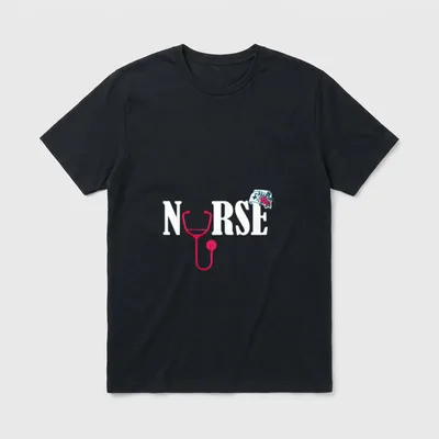 Proud Nurse CNA Nursing Health Care T-Shirt – Classic T-Shirt in Black