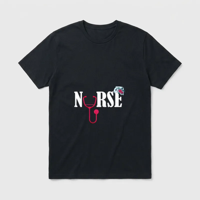 Proud Nurse CNA Nursing Health Care T-Shirt – Classic T-Shirt in Black