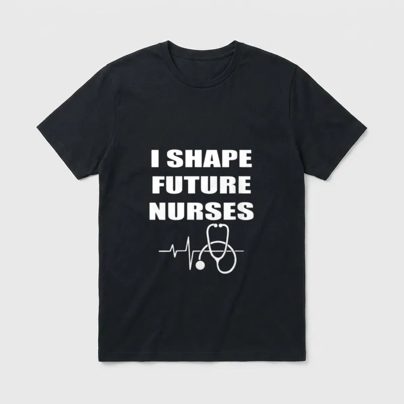I Shape Future Nurses Best Clinical T-Shirt – Classic T-Shirt in Black