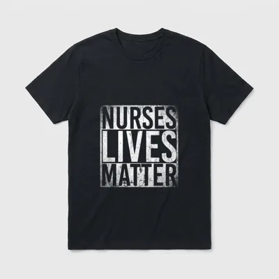 Stethoscope Frontline Essential Worker Nurse T-Shirt – Classic T-Shirt in Black