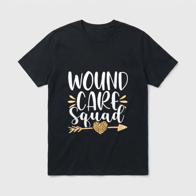 School Nurse Wound Care Squad Leopard T-Shirt – Classic T-Shirt in Black