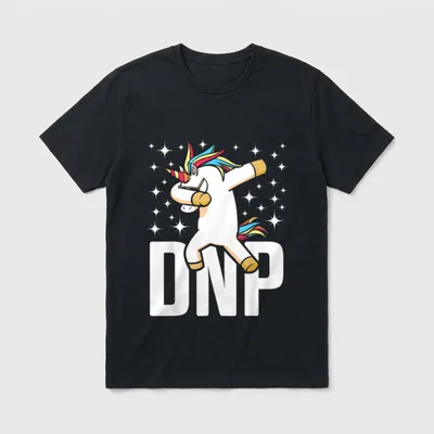 DNP Doctor of Nursing Practice Unicorn T-Shirt – Classic T-Shirt in Black