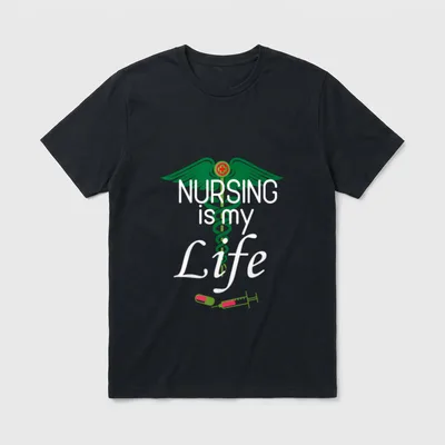 Nursing Nurse CNA Life Love T-Shirt – Classic T-Shirt in Black