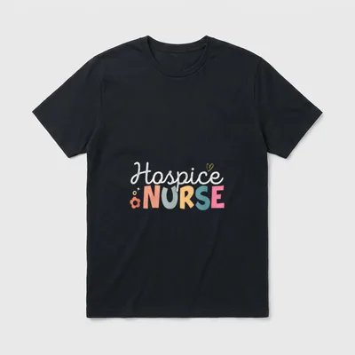Hospice Nurse Doctor Graduation Medical Vintage T-Shirt – Classic T-Shirt in Black