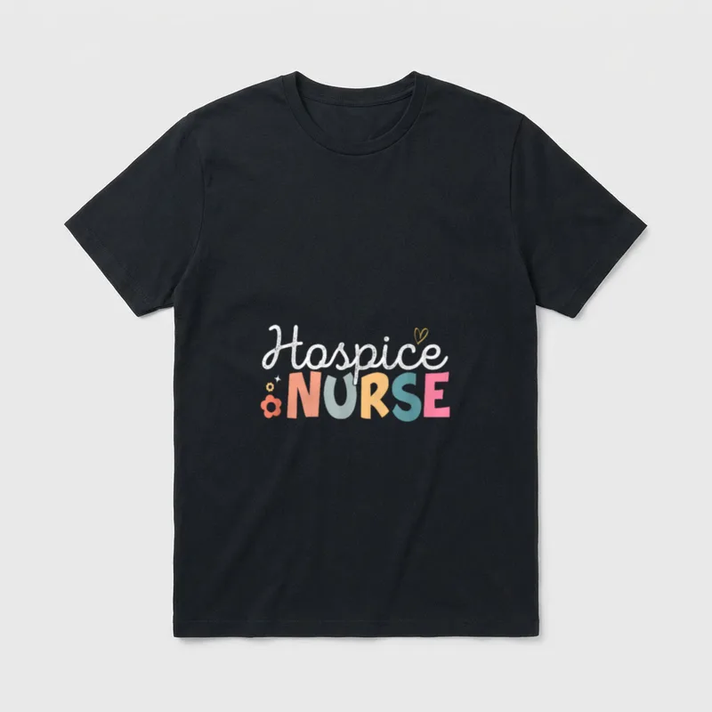 Hospice Nurse Doctor Graduation Medical Vintage T-Shirt – Classic T-Shirt in Black
