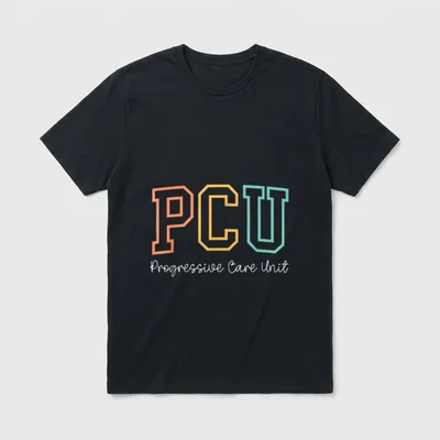 PCU Progressive Care Unit RN Nurse T-Shirt – Classic T-Shirt in Black