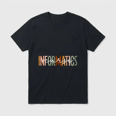 Informatics Nurse Boho Nursing T-Shirt – Classic T-Shirt in Black