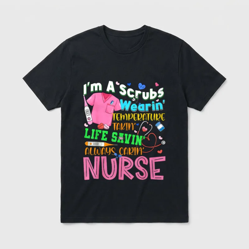Nursing Nurse Job Definition Love School T-Shirt – Classic T-Shirt in Black