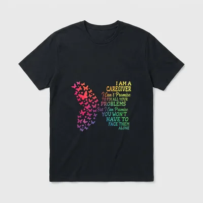 I Am a Caregiver Caregiving Nursing T-Shirt – Classic T-Shirt in Black
