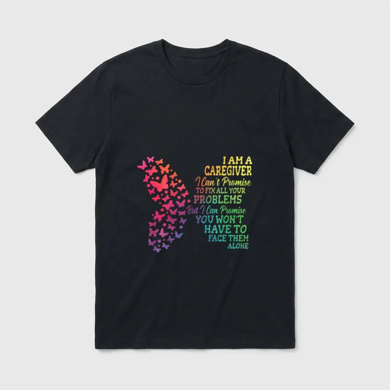 I Am a Caregiver Caregiving Nursing T-Shirt – Classic T-Shirt in Black
