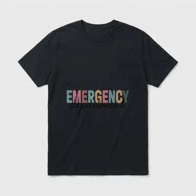 Emergency Department Room Healthcare Lightweight T-Shirt – Classic T-Shirt in Black